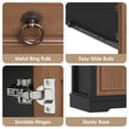thumbnail image 7 of Homfa Buffet Cabinet with Drawers, 53.5”W Sideboard Storage Cabinet with Adjustable Shelf for Kitchen Dining Room, Oak & Black, 7 of 7