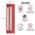 thumbnail image 3 of A&S Mezuzot Clear Mezuzah Case in Acrylic-Lucite Design Waterproof Judiaca Gifts Modern Home Prosperity Decor (Red, 6 Inches), 3 of 6