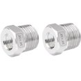 thumbnail image 1 of HAHDAXIA Bague Hexagonale Réductrice en Acier Inoxydable, 3/4 Pouces NPT Mâle vers 3/8 Pouces NPT Femelle, Raccord de Tuyau de Réducteur (Lot de 2), 1 of 6