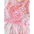 thumbnail image 6 of Spewahor Kids Girl Mermaid Swimsuits Summer Fish Scale Print Puff Sleeves Jumpsuit Dress Swimwear Beachwear Bathing Suits, 6 of 9