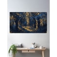 thumbnail image 2 of Dark Forest At Night Poster Wall Art, Modern Wall Decor, 16x24 UNFRAMED, 2 of 3