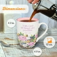 thumbnail image 2 of Christian Art Gifts Ceramic Coffee and Tea Mug for Women: With God All Things Are Possible - Matthew 19:26 Inspirational, (Hardcover), 2 of 5