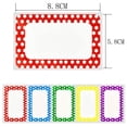 thumbnail image 3 of 300 pegatinas - Etiquetas de etiquetas de nombre lisas de colores con línea perforada para la escuela, la oficina y el hogar (Estrella - 300 etiquetas), 3 of 5