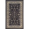 thumbnail image 1 of Unique Loom Kashan Traditional Floral Area Rug, 5 x 8 Feet, Black/Gray, 1 of 2
