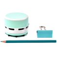 thumbnail image 3 of Portable Cordless Mini Desktop Vacuum Desk Dust Cleaner Sweeper for Home Office Keyboard(Blue), 3 of 6