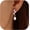 Style C Silver one size, variant on Pearl Earrings for Women, 14k Gold Plated Trendy Diamond Pearl Drop Earrings Bridal Shower Gifts Wedding jewelry for Women