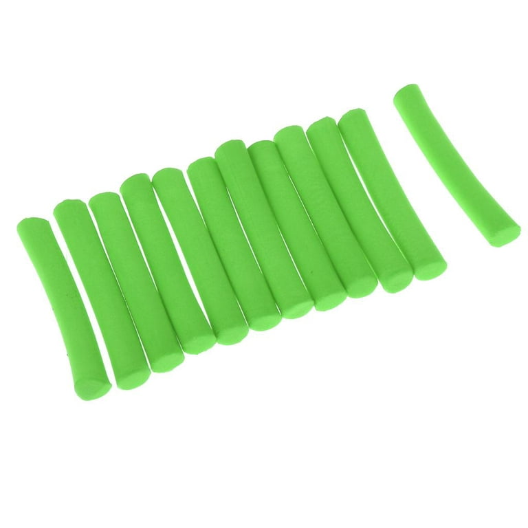 mm Carp Fishing Up Foam Zig Rig Foam Sticks Baits, 12 Pieces - Green, Men's, Size: 50 mm
