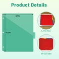 thumbnail image 3 of JILhome 12 PCS Binder Dividers with Tabs, Dividers for 3 Ring Binders, 6-Tab Dividers with Pockets, Binder Dividers for School Office Home Organization, Multicolor, Letter Size, 3 of 8