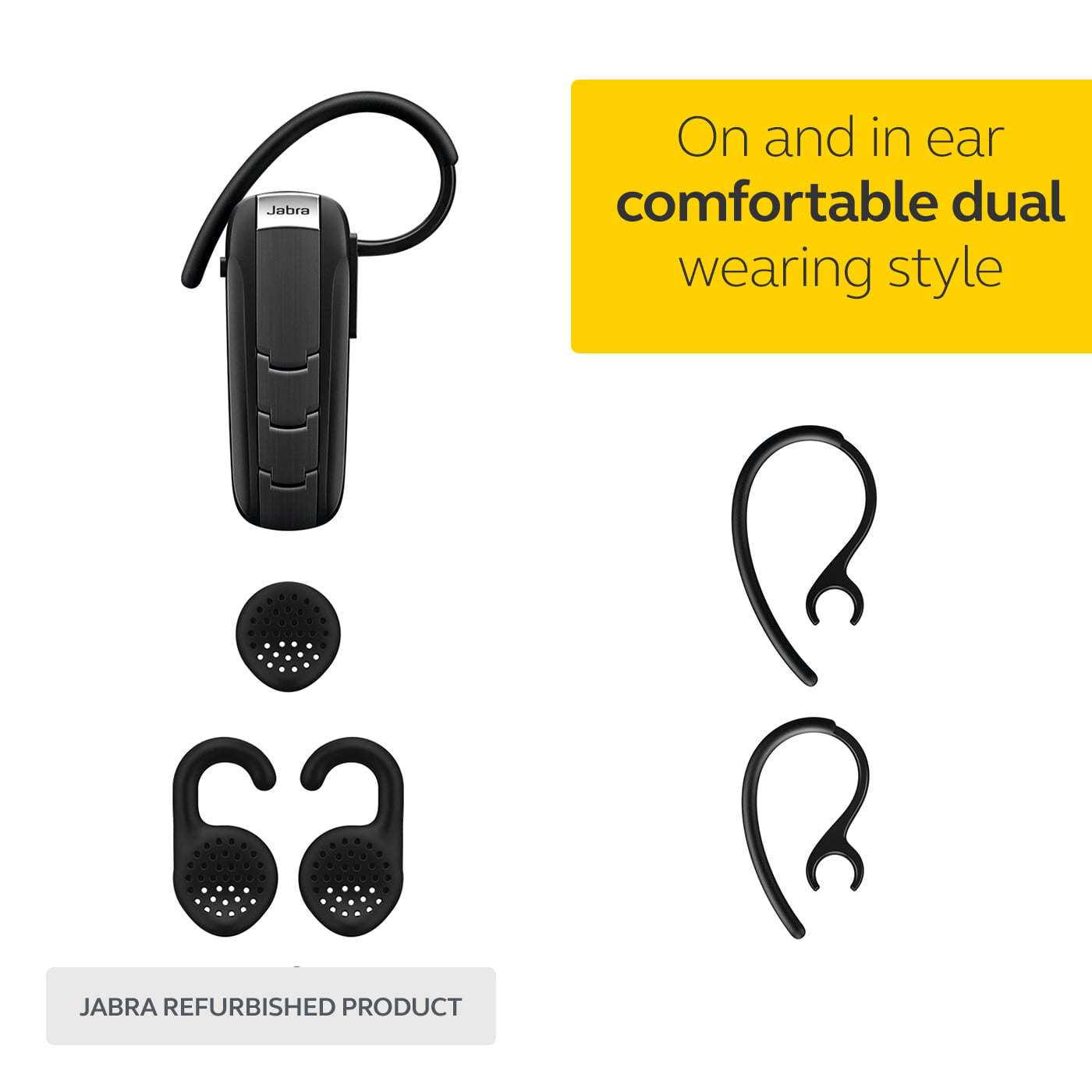 Levering Zeep Vader Jabra Talk 35 Black Bluetooth Mono Headset (Manufacturer Used) - Walmart.com