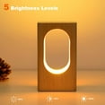 thumbnail image 3 of DEELLEEO LED Wood Desk Lamp, Bedroom Bedside Night Light, Dimmable Led Lighting, Creative Home Decor Table lamp, Unique House warmging Gift, 3 of 5
