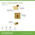 thumbnail image 7 of Symmons S3692MB15TRM Duro Hydromersion Tub And Shower Trim Package - Black, 7 of 7