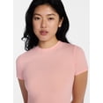 thumbnail image 4 of No Boundaries Fit Stretch Tee with Short Sleeves, Women's XS-XXXL, 4 of 5