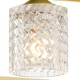 thumbnail image 5 of ACROMA Mid-century Modern 5-light 37in Crystal Rectangle Chandelier for Dining Room - 37 inches Brass, 5 of 5