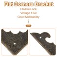 thumbnail image 4 of Uxcell 30pcs Vintage Corner Protector 2.3"x2.3"x0.2" for Table Box, Bronze, 4 of 5