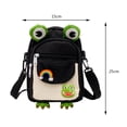 thumbnail image 2 of Cartoon Animal Shoulder Bag Japanese Mobile Phone Bag Soft for Shopping (Black), 2 of 9