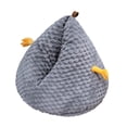 thumbnail image 4 of Cama cueva para gatos con base antideslizante y autocalentable, accesorios para mascotas, otoño/invierno gris, 4 of 6