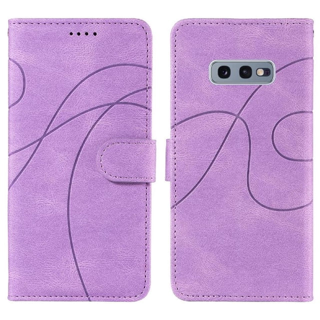 Flip Case For FOXDOCK Samsung Galaxy S10E Card Slots and Kickstand Function Skin Feel Leather