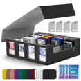 thumbnail image 1 of Caja de almacenamiento de tarjetas coleccionables UAONO para Commander Display 2400+ MTG, 1 of 7
