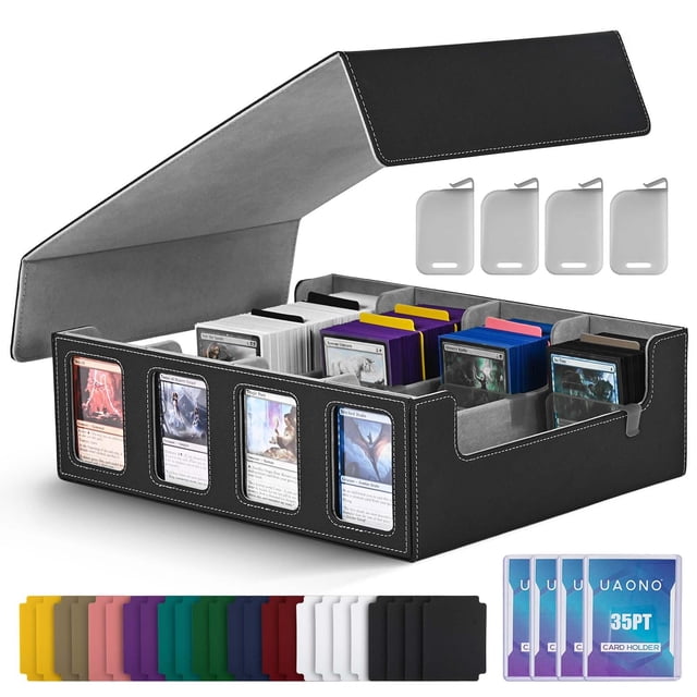 Caja de almacenamiento de tarjetas coleccionables UAONO para Commander Display 2400+ MTG