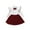 Red##1, variant on jsaierl Knit Outfits for Baby Girls Cute 2Pcs Ruffle Long Sleeve Sweater Top and Pleated Skirt Sets Infant Girls Fall Outfits Christmas Gift 6M-4T
