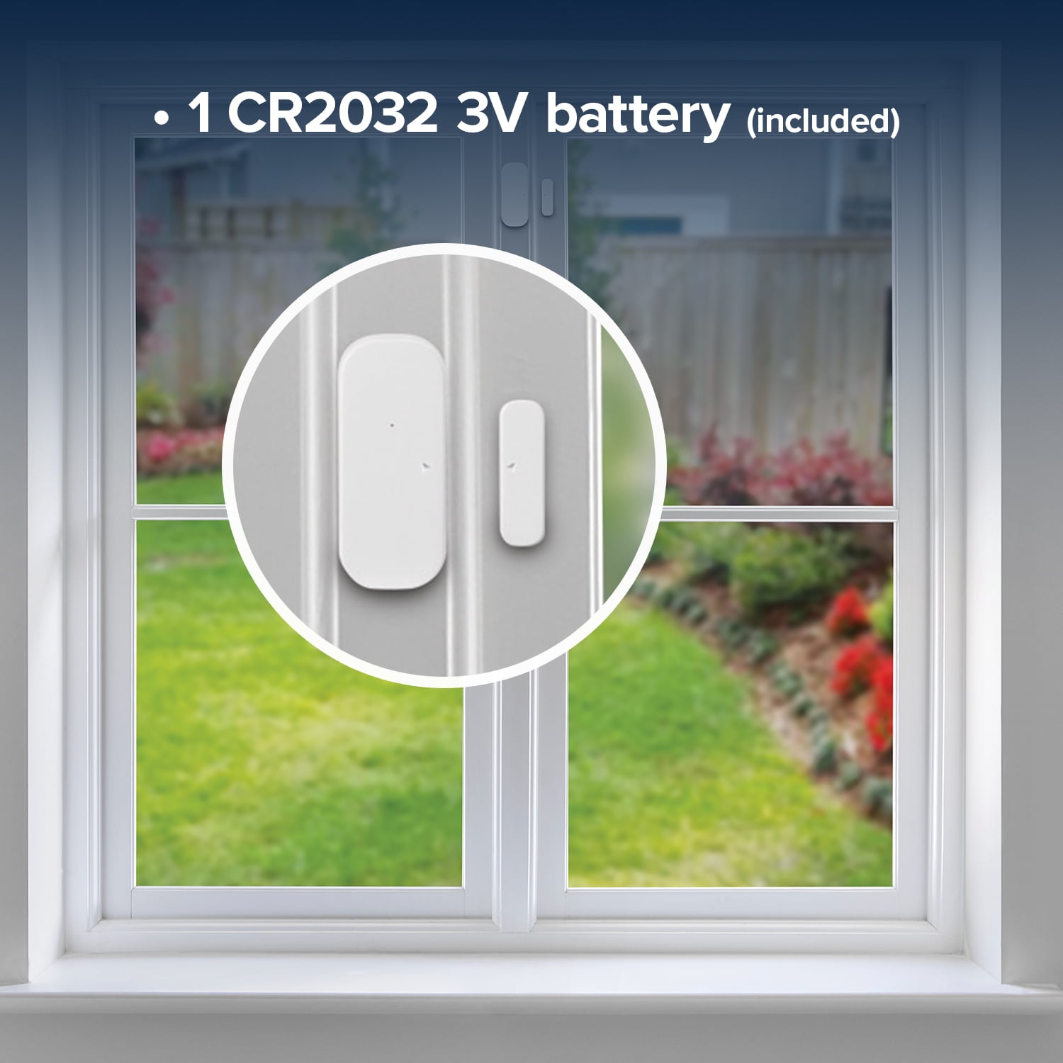 Globe Electric Heath Zenith White Plastic Wireless Battery-Operated Door/Window Sensor
