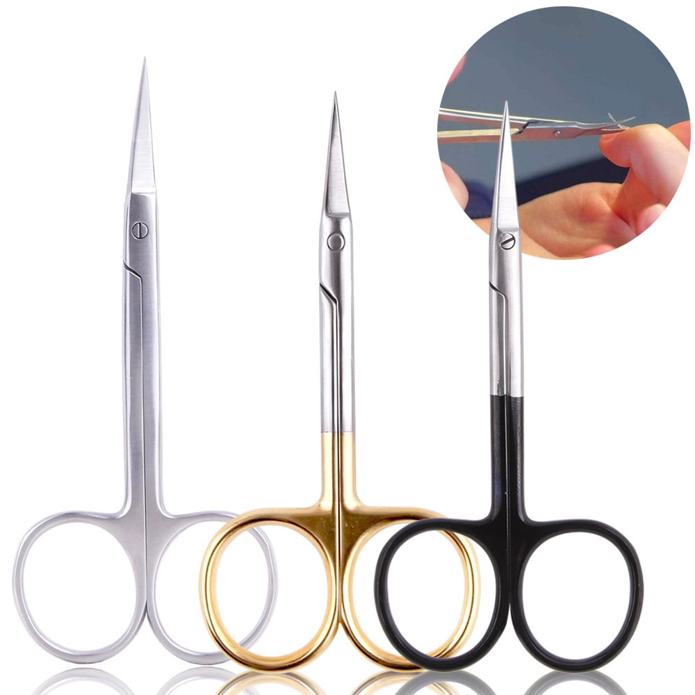 Manicure Scissors Cuticle Cut Curved Tip Pedicure Stainless Steel Nail Clipper