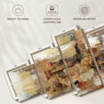 thumbnail image 6 of Elephant Stock Old Bridge Reminiscence Wall Art - Horizontal Multi Panel Canvas - Living Room Wall Decor - Abstract Multi Panel - Gold And Beige Decor By Silvia Vassileva - 55" x 24", 6 of 8