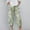 Green, variant on Azrian Women's Summer Casual Loose Cotton Linen Pocket Pants Womens Elastic Waist Buttons Printing Thin Stretch Skinny Pants Trousers