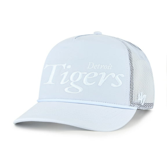 Men's '47 Light Blue Detroit Tigers Foundation Script Hitch Adjustable Trucker Hat