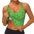 thumbnail image 3 of Yiaed St Patrick's Day Print Ladies Waistcoat Women Sports Vest Vest Sports Women Sports Top Yoga Vest for women-Small, 3 of 8