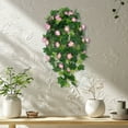 thumbnail image 4 of Bolsas Decorativas 1 ramo de flores artificiales colgantes de campanilla rosa,largas y de seda,para decoración del hogar,jardín,bodas y fiestas (1 pieza). Rkxzt, 4 of 9
