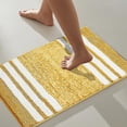thumbnail image 4 of Gradient Striped Flocked Faux Wool Bathroom Rug, Quick Dry Latex Non Slip Floor Mat, Absorbent Foot Pad for Shower Room Vanity, Entryway And Household Daily Bath Decor, 4 of 6