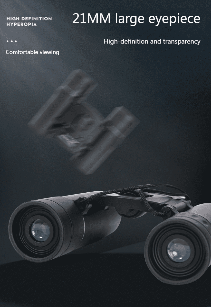 For Hunting Sports Outdoor Camping Travel，40x22 HD Powerful Binoculars 2000M Long Range Folding Mini Telescope BAK4 FMC Optics