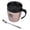 Rose Gold, variant on Double Walled Vacuum Thermal Insulated Coffee Mug with Spoon and Sliding Lid Stainless Steel Water Travel Cup for Office Home Daily Use 11.2 oz / 330 ml