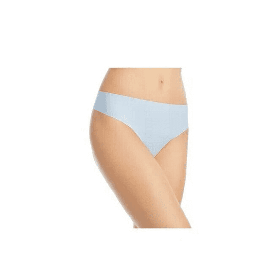 Aqua Intimates Microfiber Thong , Light Blue , Large