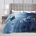 thumbnail image 4 of Wolf Pack Forest Woods Animals Fleece Blanket Throw Lightweight Blanket Super Soft Cozy Bed Warm Blanket for Living Room/Bedroom All Season,Gift,50"x40", 4 of 6