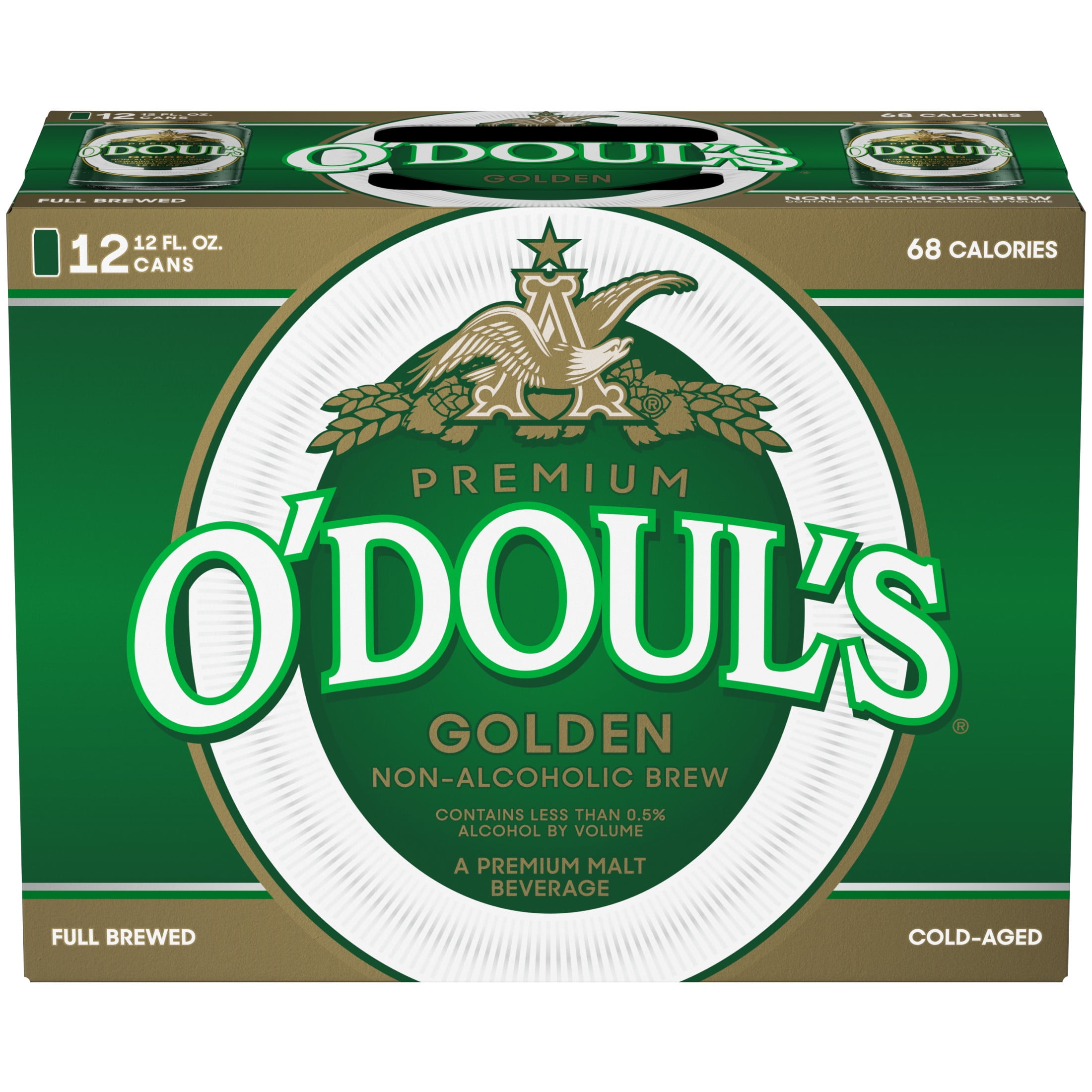 O'Doul's American Lager Beer 12 pack 12 fl oz Aluminum Cans 0.5% ABV