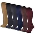 thumbnail image 2 of Sumona 6 Pairs Women Opaque Stretchy Spandex Knee High Trouser Socks, 2 of 2