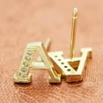 thumbnail image 2 of K-KED Retro Initial 26 English Letter Earrings Geometric Simple Ear Stud Delicate Jewelry Gift-N-e242, 2 of 9