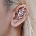 thumbnail image 3 of Creative Star Moon Ear Hooks - Unique Alloy Earrings for Stylish Piercing, 3 of 7