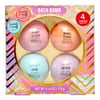 Body & Earth Signature Scented Bath Bomb Set, 4 count