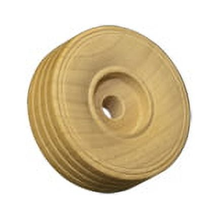 100 Pcs 1-3/4" Wood Treaded Toy Wheel 5/8" thickHole size 1/4"Use AP1010 or AP1005 Axle pegs for 1/4 holes.