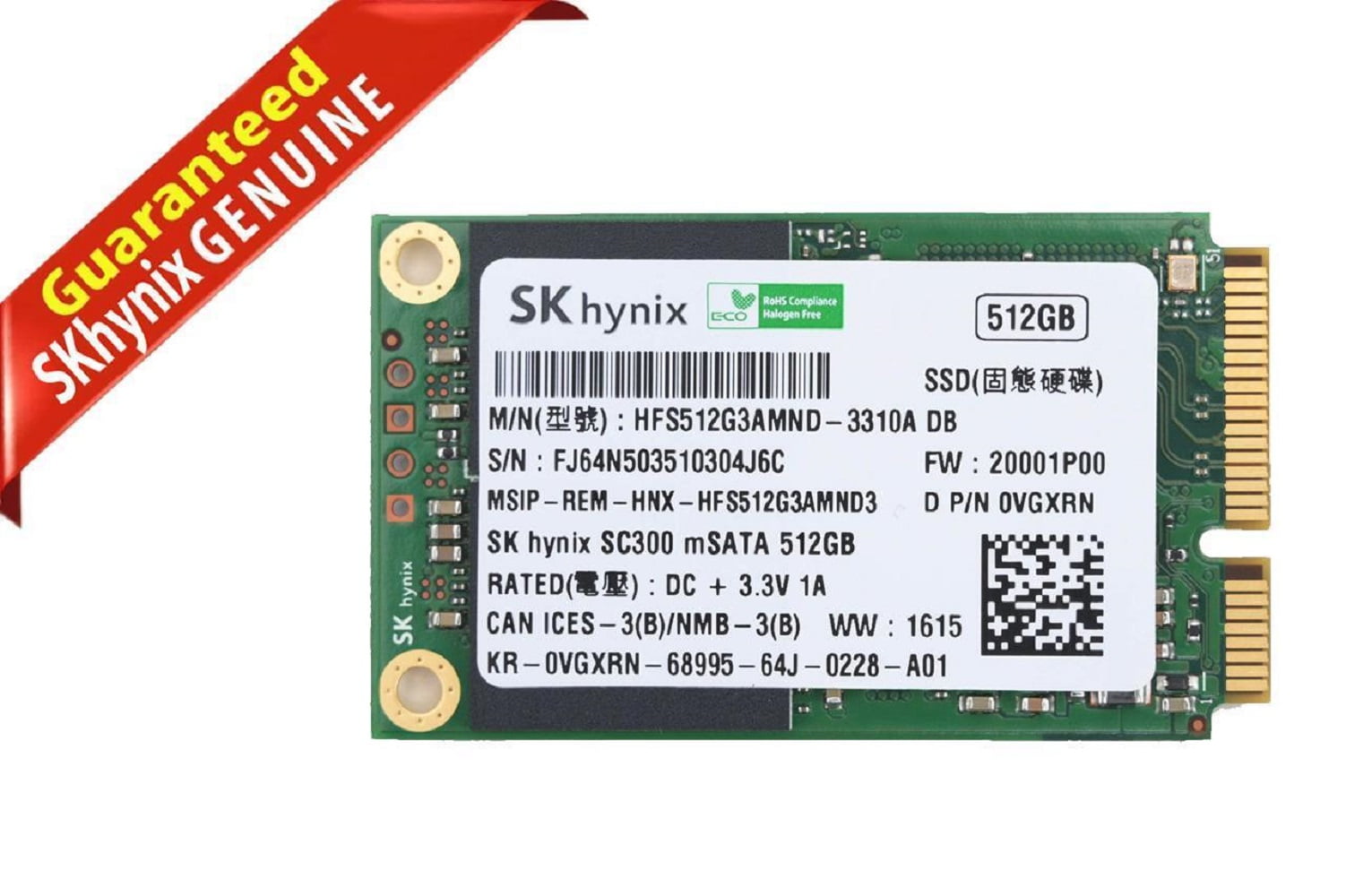 Buy SK Hynix 512GB MSATA Mini PCI-E SSD 6Gb/s at Ubuy Nigeria