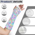 thumbnail image 7 of COEQINE Fish Scales Arm Cast Covers Size M Arm Cast Sleeve with Thumb Cover Wrist Cast Cover Removable Arm Cast Decor Cover Short Arm Cast Cover Stretch Arm Sleeves for Adult Kids, 7 of 7