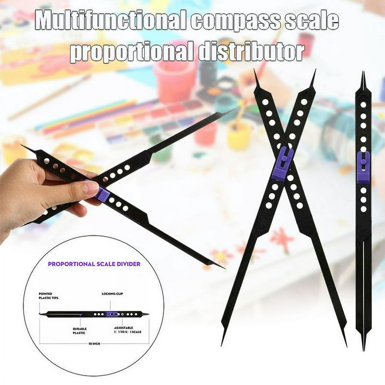 10 Inches Proportional Divider Artist Drawing Tool, Drawing Tool for  Artists, Premium Adjustable Caliper & Subject Dividers for Art Drawing,  Black