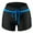 Black*Blue, variant on Women's Swim Shorts High Waisted Bathing Suit Bottoms Swimsuit Swimwear shorts Bikini Board Shorts, Black&Blue, 3XL