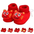 thumbnail image 2 of Aayomet Baby Slippers for Boys and Girls Floor Shoes Non Slip Plush Warm and Comfortable Elastic Cartoon Tiger (E, 5.5 ), 2 of 5