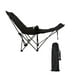 thumbnail image 5 of Silla de camping plegable y reclinable, tumbona portátil con reposapiés extraíbles Negro, 5 of 8
