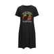 thumbnail image 5 of KIHOUT 2024 Camisón negro de cuello redondo para mujer, de moda, con estampado de gato, manga corta, holgado, ajustado, informal, para el hogar, tallas S-2XL, 5 of 7