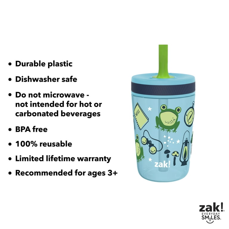 Replacement Straws Compatible with Zak Designs Kelso 15 oz Water Bottle,  BPA-Free and Durable (Pack of 6)